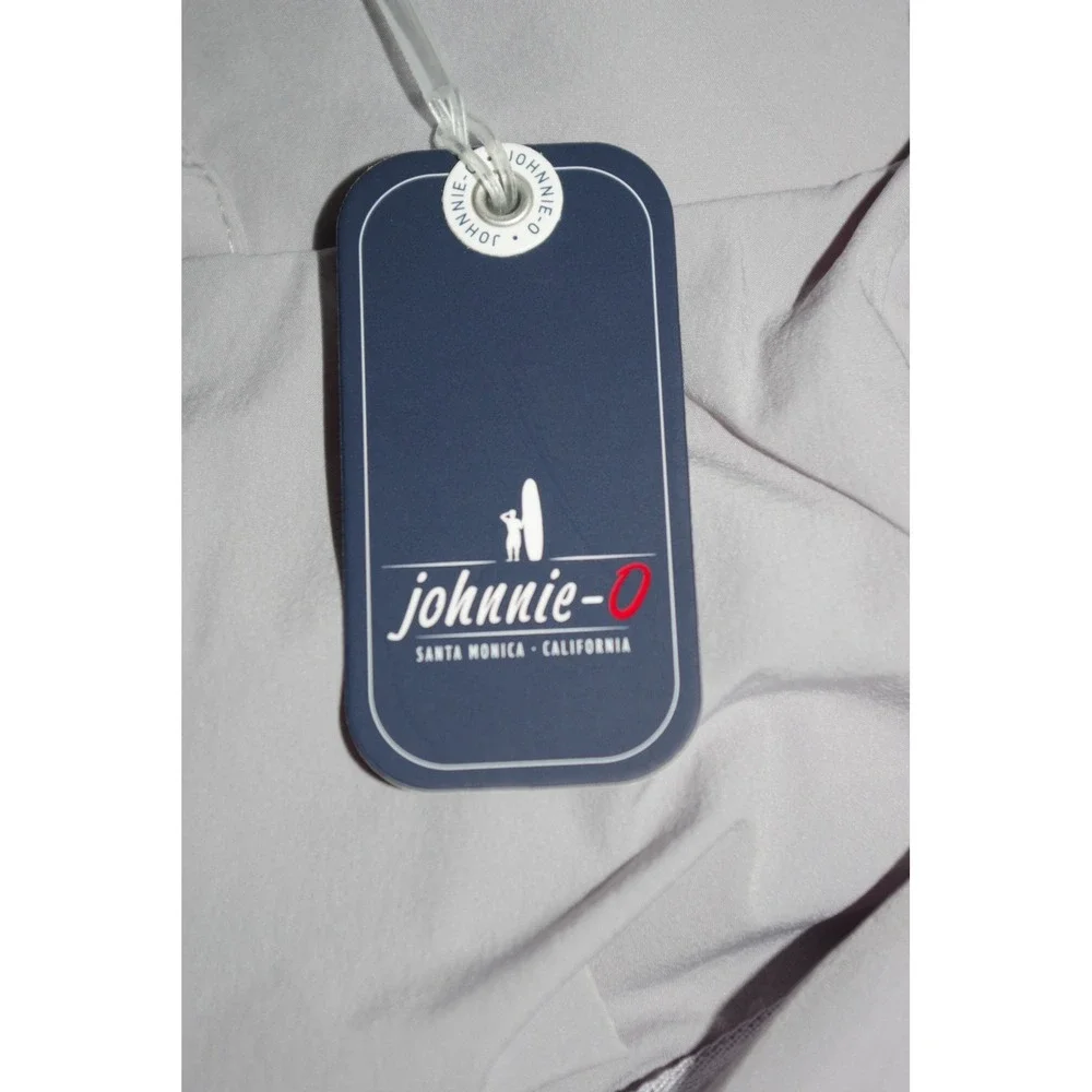 Johnnie-O Axis Featherweight Vest Men XL Seal Grey Full Zip UPF 50 JMVT1500 NEW